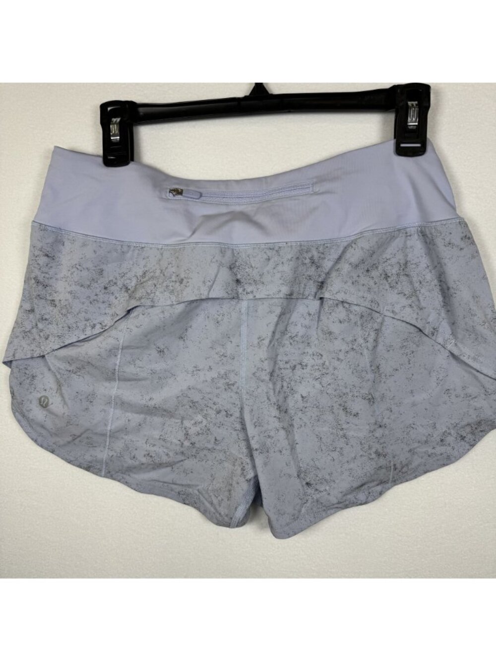 Lululemon Speed Up High-Rise Short 2.5" Heathered Gray/Blue Size 8 - Picture 2 of 6